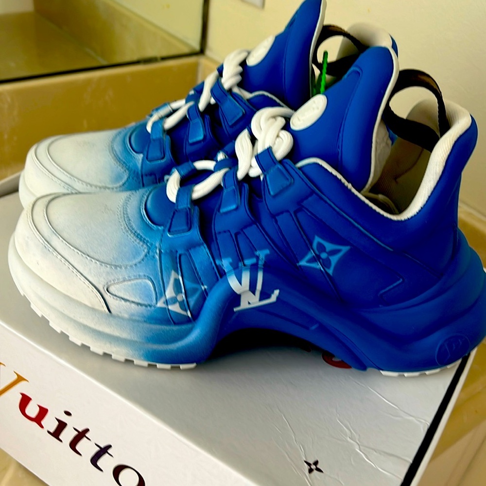 Louis Vuitton , sneaker , blue and white , brand new